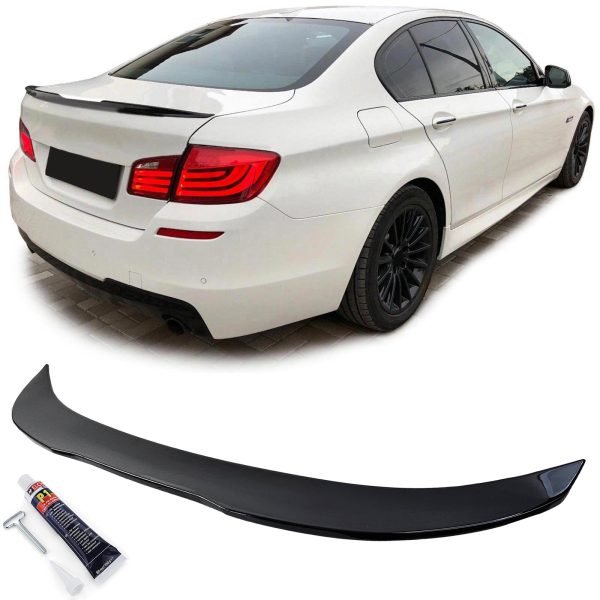 Gloss black ducktail rear spoiler for BMW 5 SERIES F10 - Slika 2