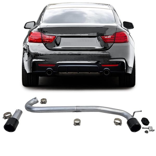 Double-exit tailpipe conversion for BMW 4 SERIES F32/F33/F36