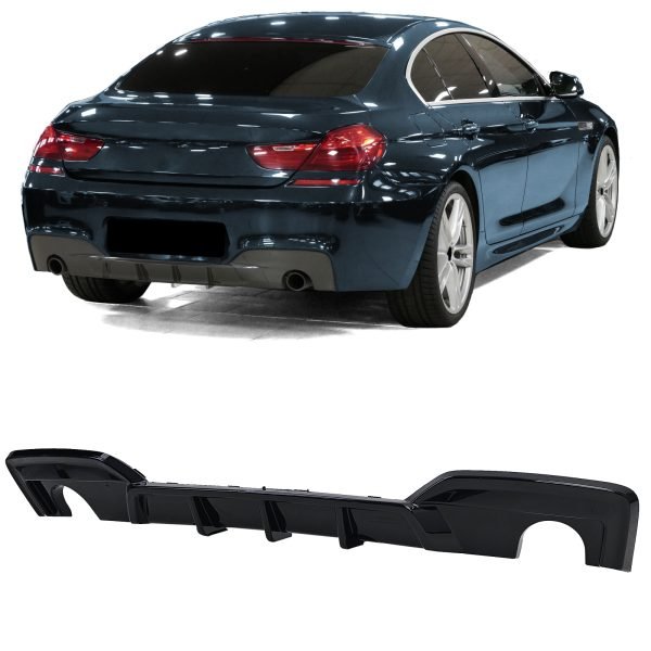 Performance gloss black rear diffuser for BMW 6 SERIES F12/F13/F06