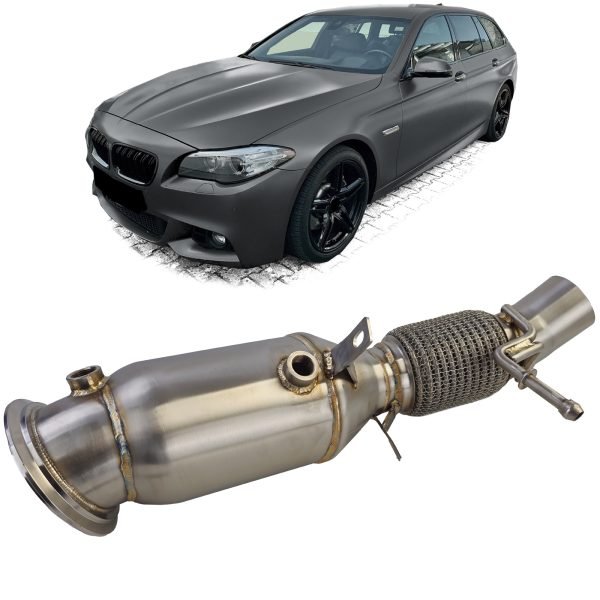 Racing stainless steel downpipe for BMW 5 SERIES F10/F11