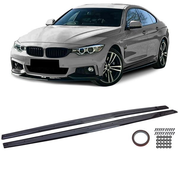 Black gloss side skirts for BMW 4 SERIES F32/F33/F36