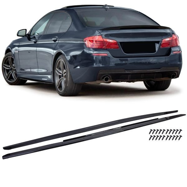 Gloss blakc side skirts for BMW 5 SERIES F10/F11