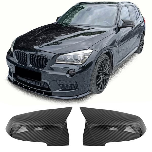Carbon look mirror caps for BMW X1 E84 and i3