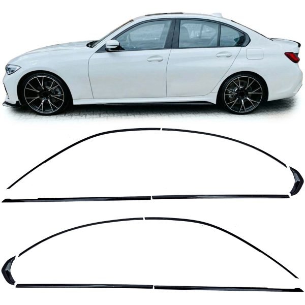 Shadow line trims set in black for BMW 3 SERIES G20