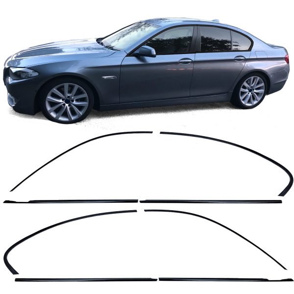 Gloss black wind deflectors for BMW 5 SERIES F10