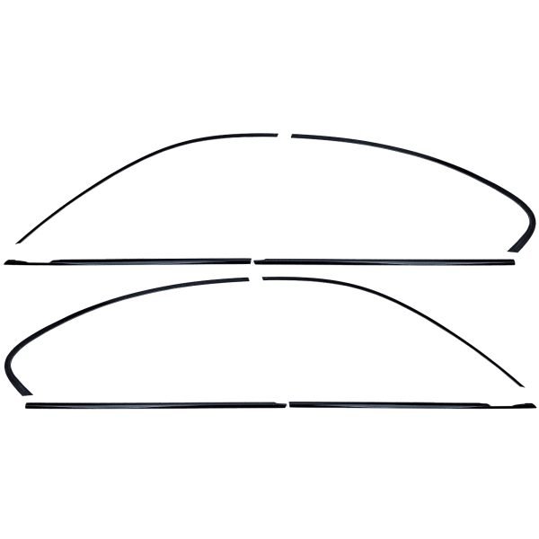 Gloss black wind deflectors for BMW 5 SERIES F10 - Slika 2
