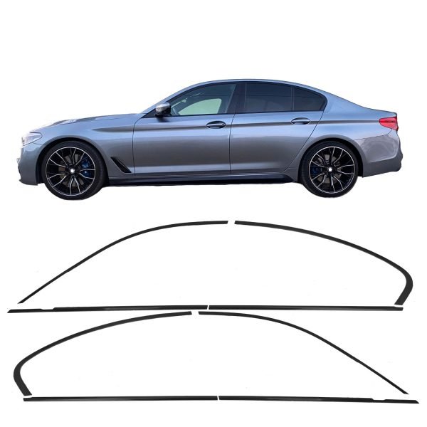 Black wind deflectors for BMW 5 SERIES G30