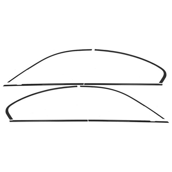 Black wind deflectors for BMW 5 SERIES G30 - Slika 2