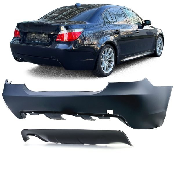 Sport rear bumper with diffuser for BMW 5 SERIES E60