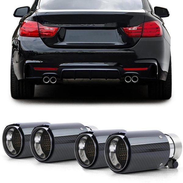 4xSport carbon black exhaust tailpipes for BMW M4 F82/F83