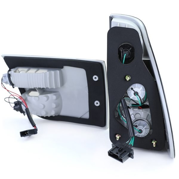 Clear glass silver chrome tail lights for BMW X5 E53 - Slika 8