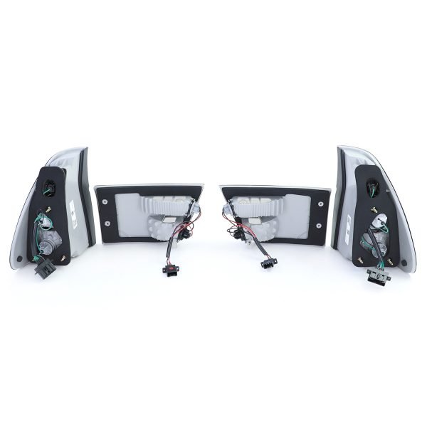 Clear glass silver chrome tail lights for BMW X5 E53 - Slika 9