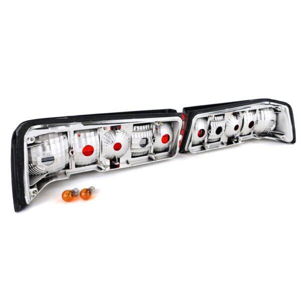 Crystal red and black tail lights for MERCEDES 190 W201 - Slika 4