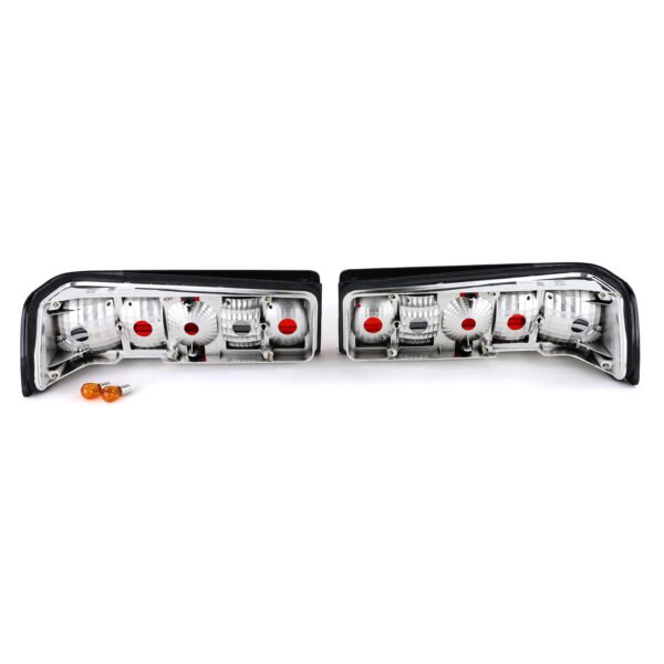 Crystal red and black tail lights for MERCEDES 190 W201 - Slika 5