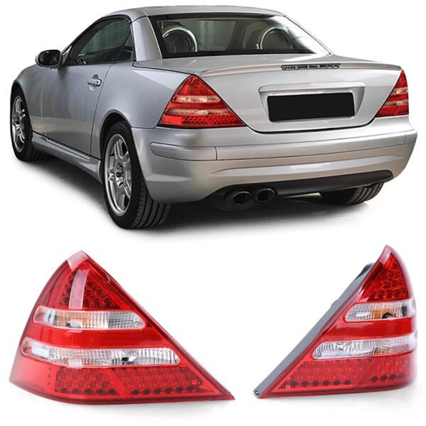 LED red clear glass tail lights for MERCEDES SLK R170