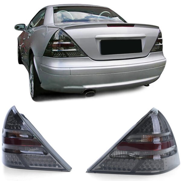 LED clear glass black smoke tail lights for MERCEDES SLK R170
