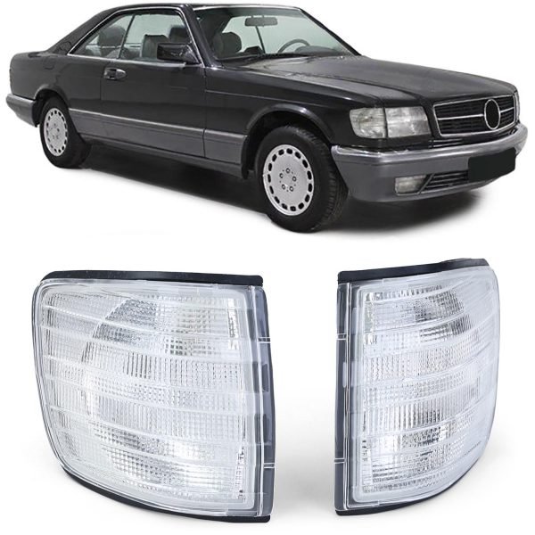 White indicators for MERCEDES S-CLASS SEC W126