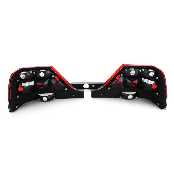 Clear glass tail lights with red and black lock strip for MERCEDES S-CLASS W140 - Slika 6
