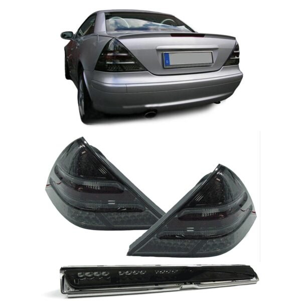 LED black smoke tail lights with 3rd brake light for MERCEDES SLK R170