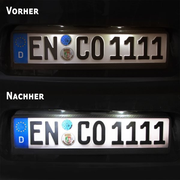 LED white 6000k license plate light for MERCEDES C219 R171 W211 W203 - Slika 9