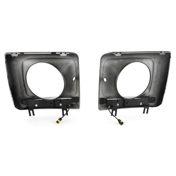 Gloss black headlight covers with LED daytime running lights for MERCEDES G-CLASS W463 - Slika 6