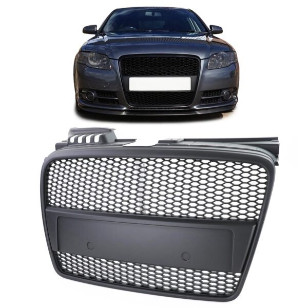 Black honeycomb front grille for AUDI A4 B7