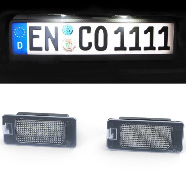 LED white 6000K license plate lights for BMW E39 E60 E70 E71 E82 E88