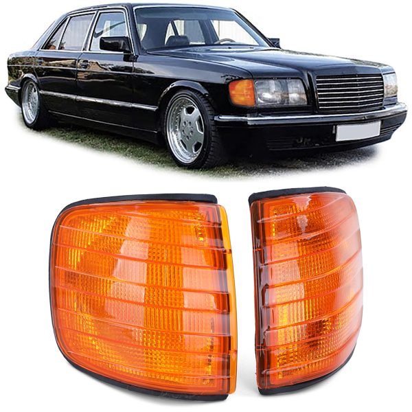 Orange indicators for MERCEDES S-CLASS W126