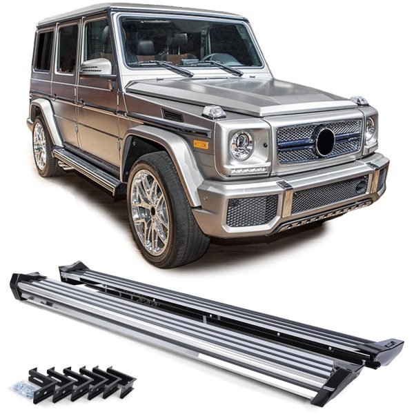 OE style stainless steel running boards for MERCEDES G-CLASS W463