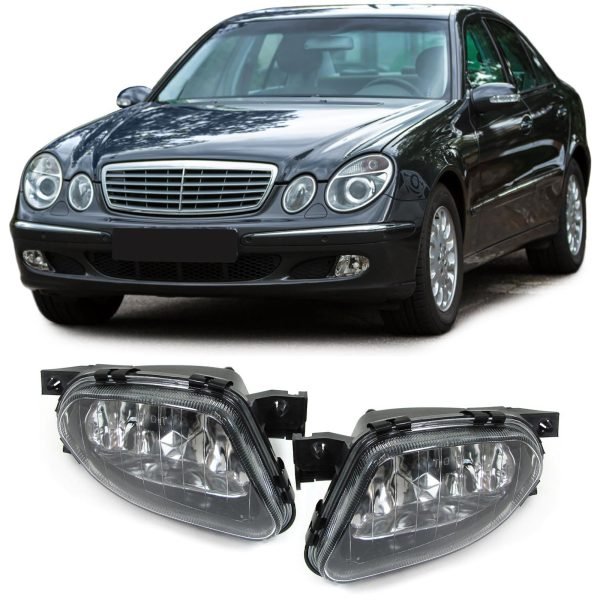 Clear glass fog light for MERCEDES E-CLASS W211 and SPRINTER W906