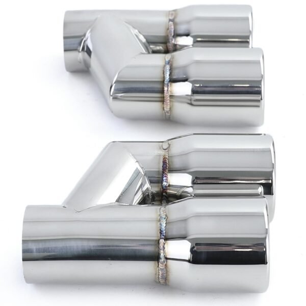 Sport stainless steel double pipe exhaust pipes for AUDI A4 B8 - Slika 5