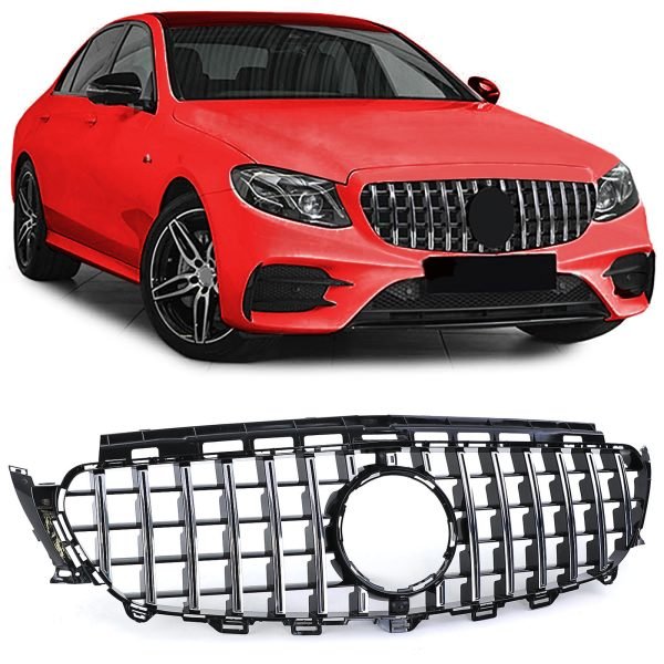 Sport chrome and black front grille for MERCEDES E-CLASS W213/S213/C238/A238