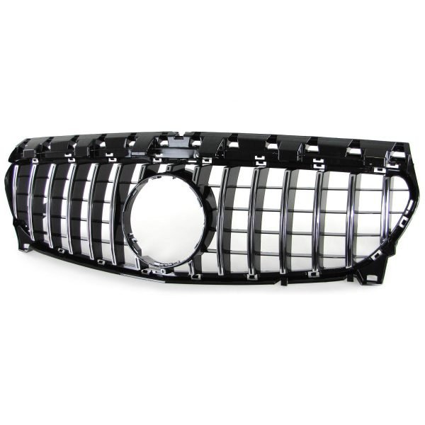 Sport black and chrome front grille for MERCEDES CLA C117 - Slika 2