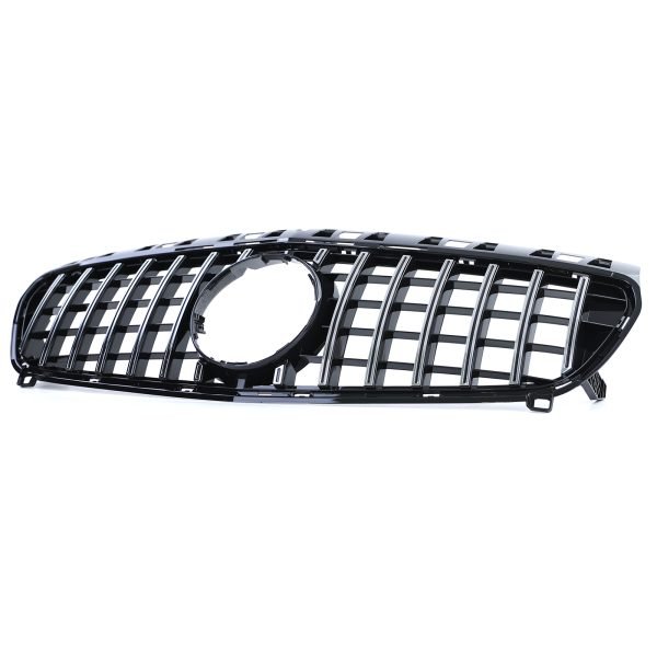 Sport gloss black and chrome front grill for MERCEDES A-CLASS W176 - Slika 3