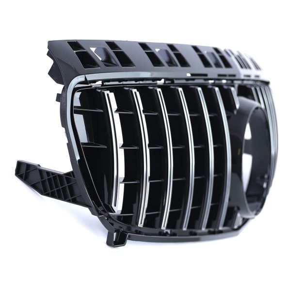 Sport gloss black and chrome front grill for MERCEDES A-CLASS W176 - Slika 4