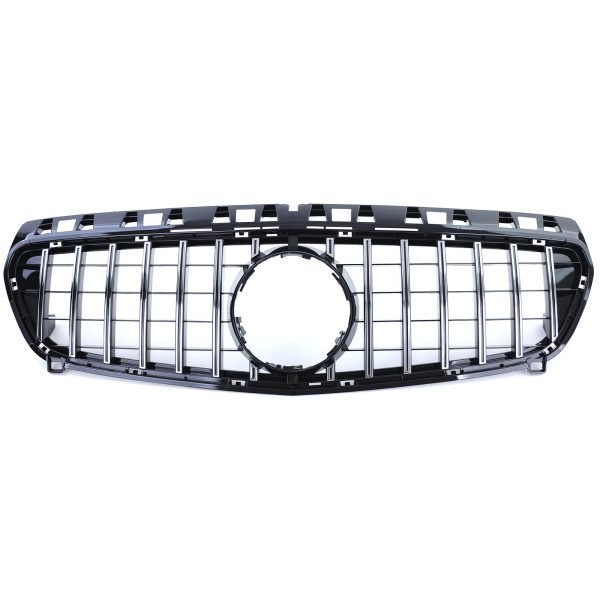 Sport gloss black and chrome front grill for MERCEDES A-CLASS W176 - Slika 5