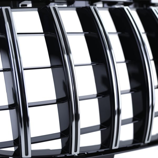Sport gloss black and chrome front grill for MERCEDES A-CLASS W176 - Slika 5