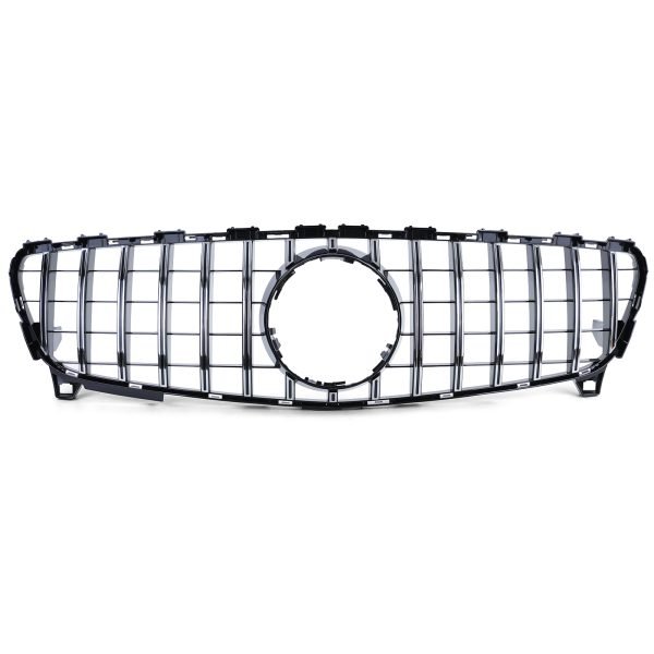 Sport gloss black and chrome front grill for MERCEDES A-CLASS W176 - Slika 6