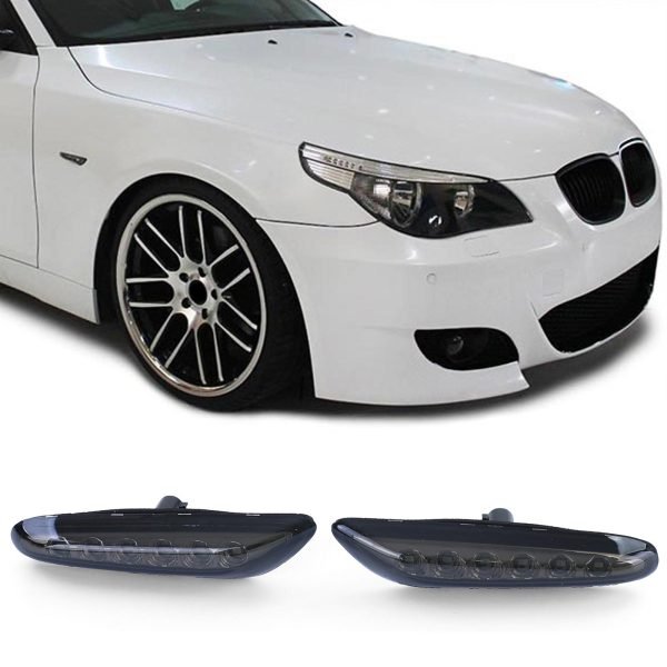LED black smoke side indicators for BMW E60 E61 E84 E83