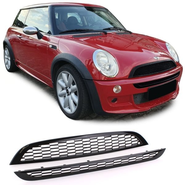 Sport radiator grille set for hood and bumper for MINI R50/R53