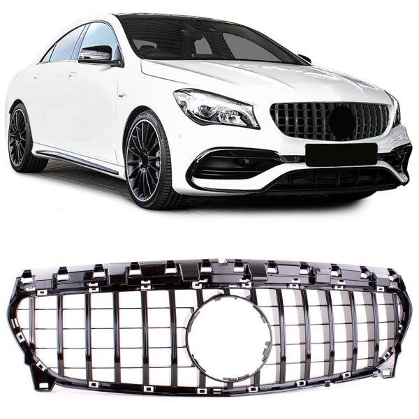 Sport gloss black fron grille for MERCEDES CLA C117