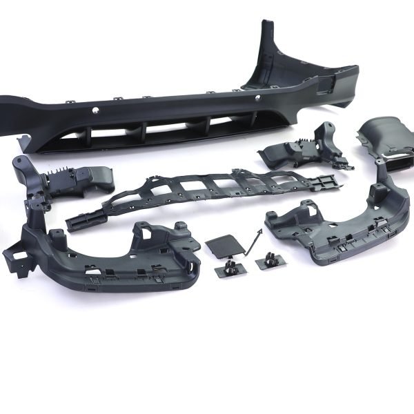 Sport rear diffuser with black tailpipes for MERCEDES GLC X253 - Slika 7