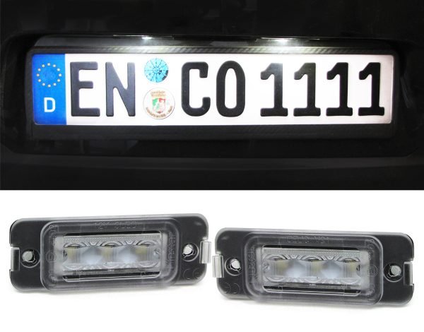 LED 6000k xenon white license plate lights for MERCEDES ML W164 GL X164 R W251
