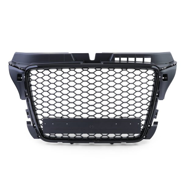 Sport gloss black honeycomb front grille for AUDI A3 8P - Slika 3