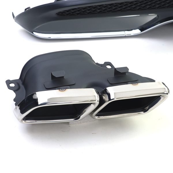 Sport rear diffuser with chrome tailpipes for MERCEDES C-CLASS W205/S205 - Slika 3