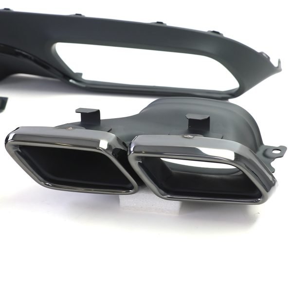 Sport rear diffuser with black tailpipes for MERCEDES C-CLASS C205 - Slika 4
