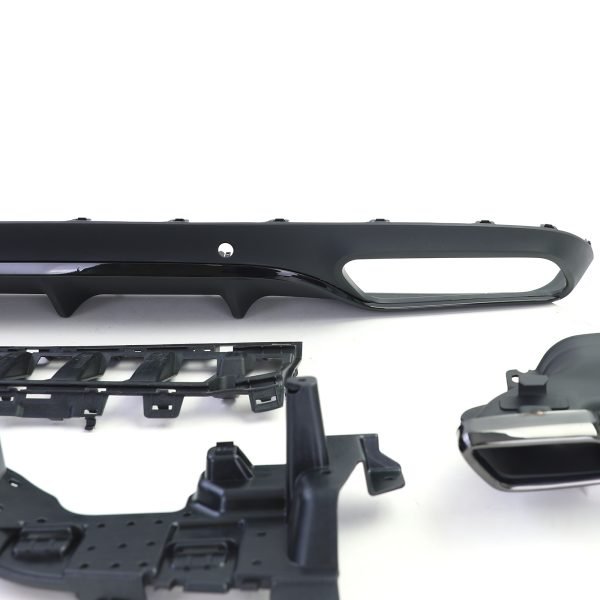 Sport rear diffuser with black tailpipes for MERCEDES C-CLASS C205 - Slika 8