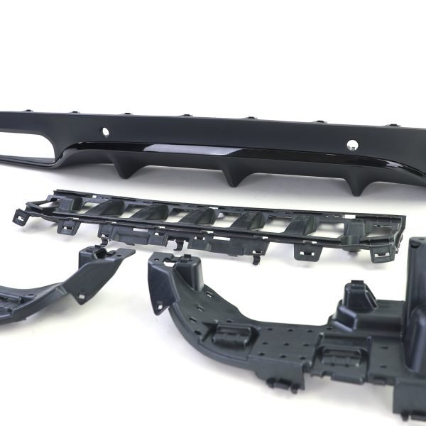 Sport rear diffuser with black tailpipes for MERCEDES C-CLASS C205 - Slika 6