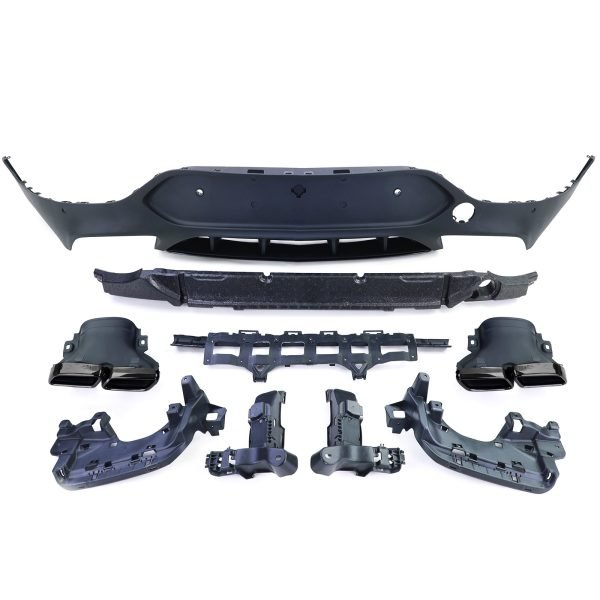 Sport rear diffuser with black tailpipes for MERCEDES GLC C253 - Slika 2