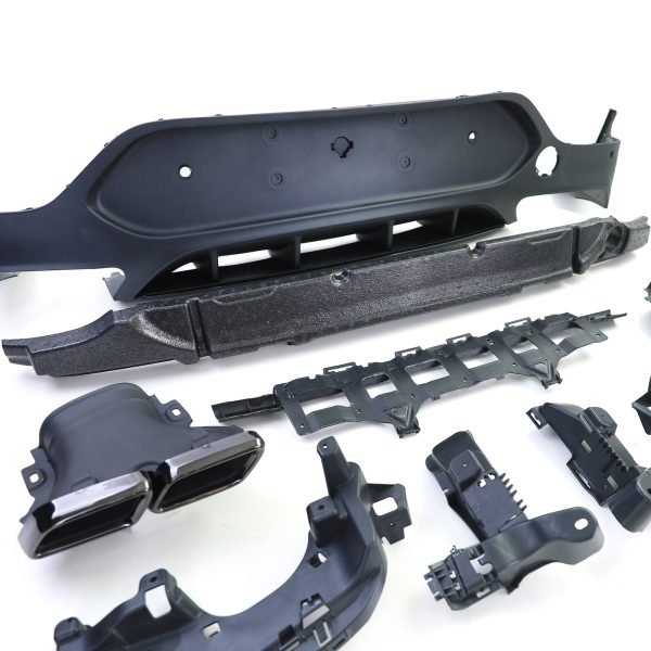 Sport rear diffuser with black tailpipes for MERCEDES GLC C253 - Slika 6